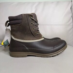 Muck Originals Duck Lace Boots Waterproof Leather Insulated Mens Size 10